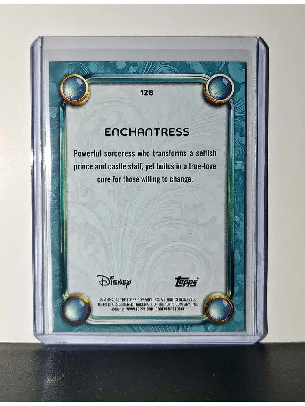 Enchantress 2025 Topps Disney Wonder #128 Diamond Card Beauty and the Beast
